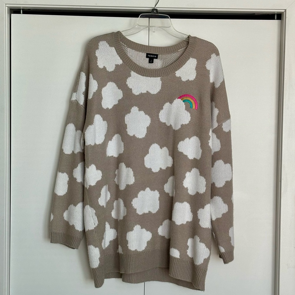Pullover Drop Shoulder Tunic Sweater
